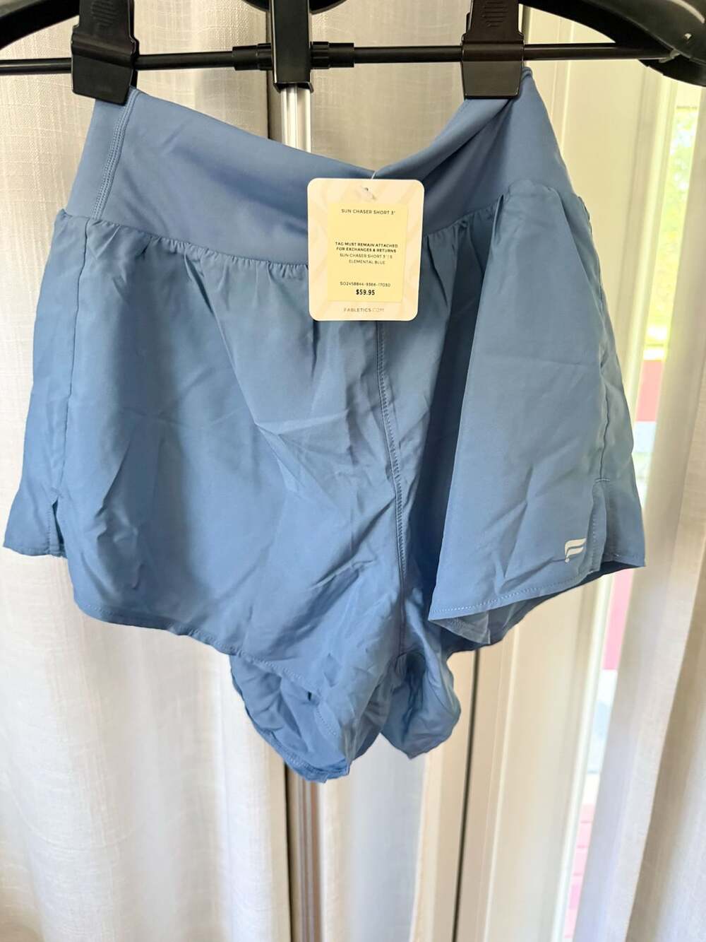 NWT Fabletics Sun Chaser Short 3 Women’s Size S Elemental Blue